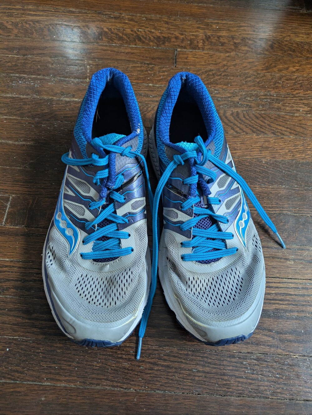 Saucony Omni 16 EverRun Running Shoes Women's Size 10 Grey Blue